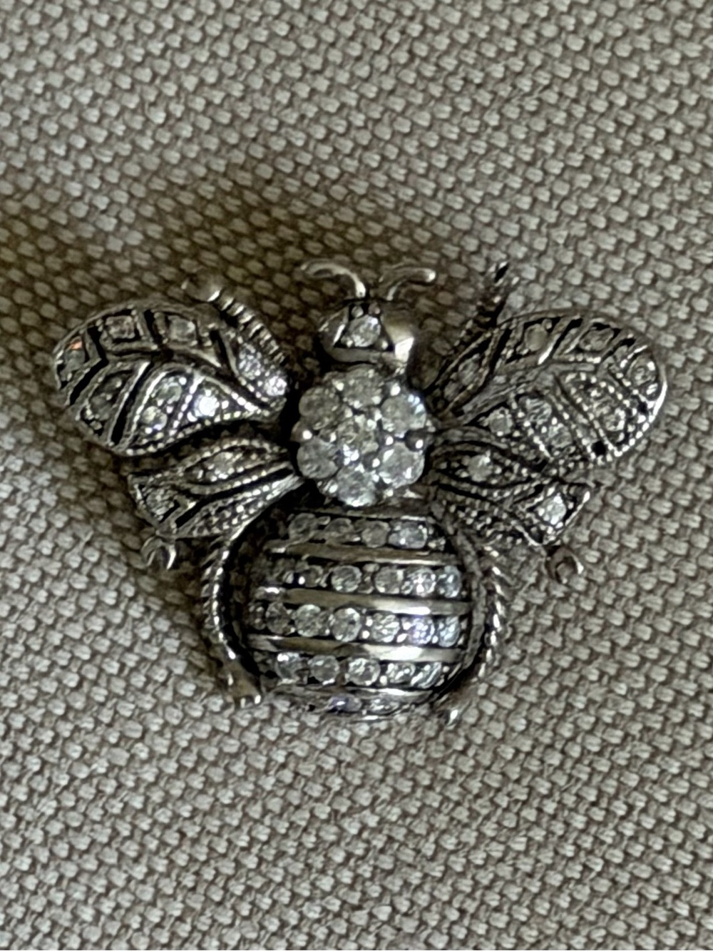 Rhinestone Bee Pendant
